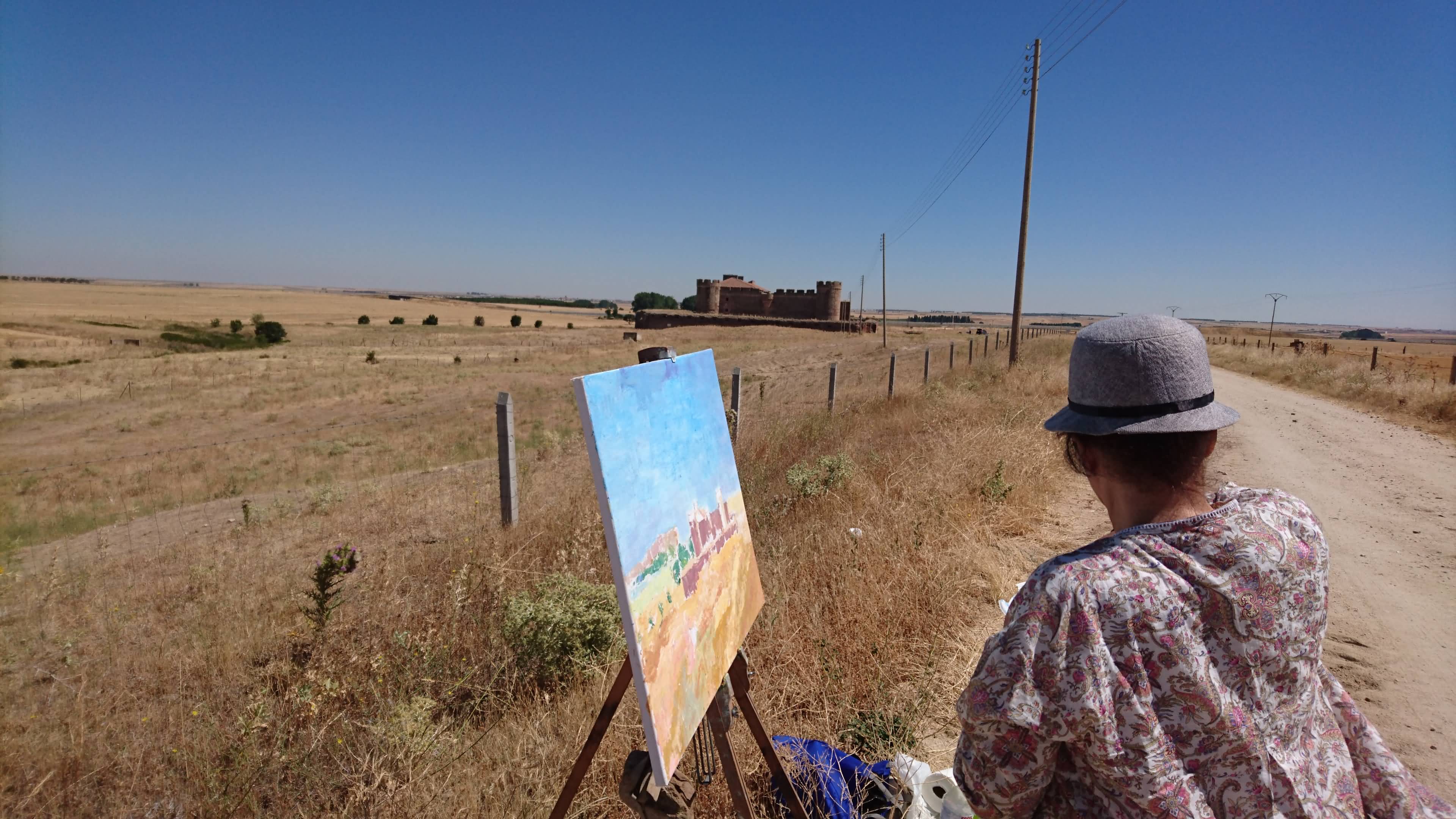 Éxito de publico y participantes en el II Certamen de Pintura Rapida Duque de Alba